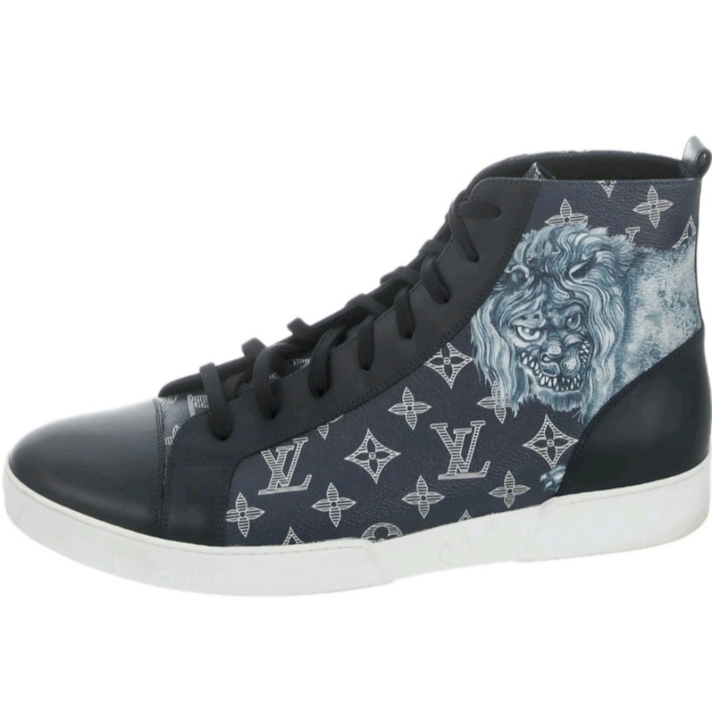 Louis VuittonTrainer HighTop Mongram Lion Mns US 8.5 EU42